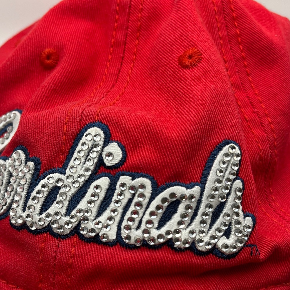 Cardinals Embroidered Cap with Sparkles - Picture 12 of 12